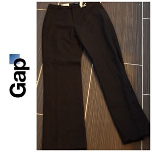 Gap Classic Fit Trouser Wool Black Size 6 NWT